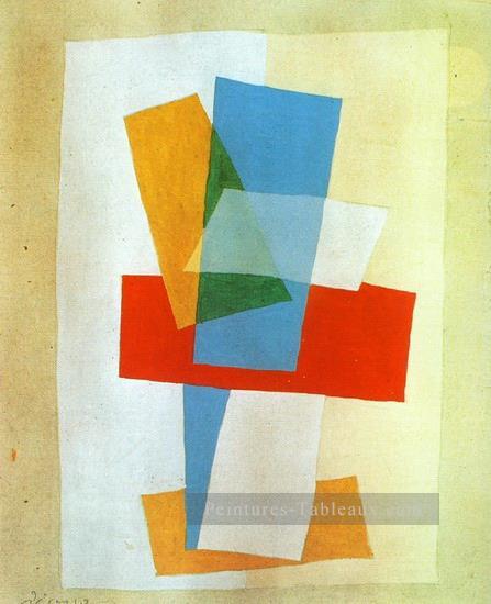 Composition I 1920 cubisme Pablo Picasso Peintures à l'huile